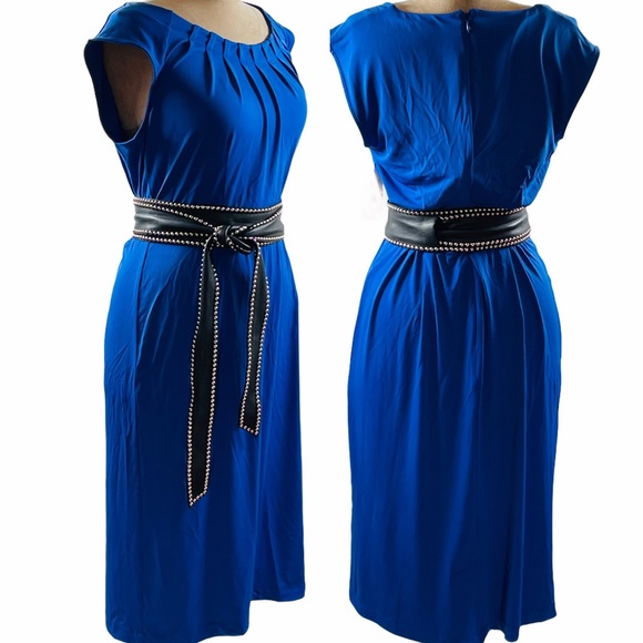 3 for $35💕NWT CHARTER CLUB ROYAL BLUE DRESS - Picture 5 of 7